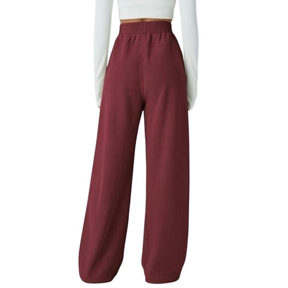 Halara High Waisted Pocket Straight Leg Mop Corduroy Pants Wide Leg - Picture 7 of 13